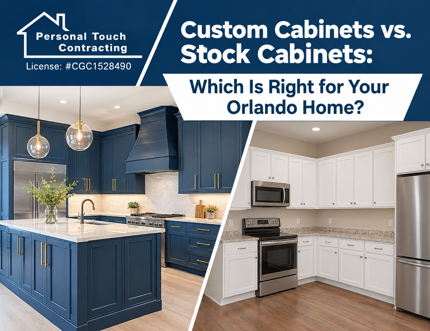 Custom Cabinets vs. Stock Cabinets