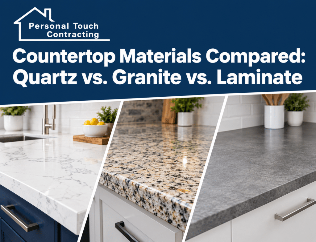 Quartz vs. Granite Countertops vs. Laminate